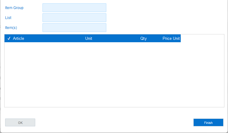 Add article window Add article window