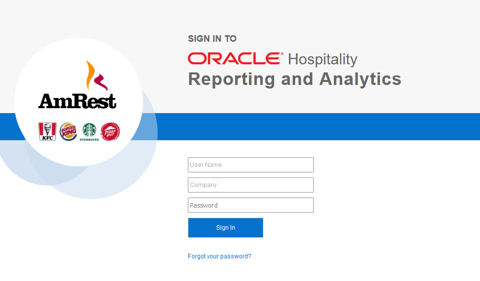 Micros - Strona logowania