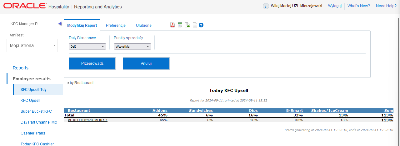 Wybieranie restauracji